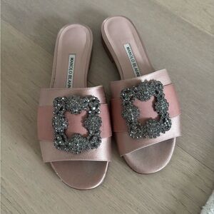 Manolo Blahnik slides 36.5